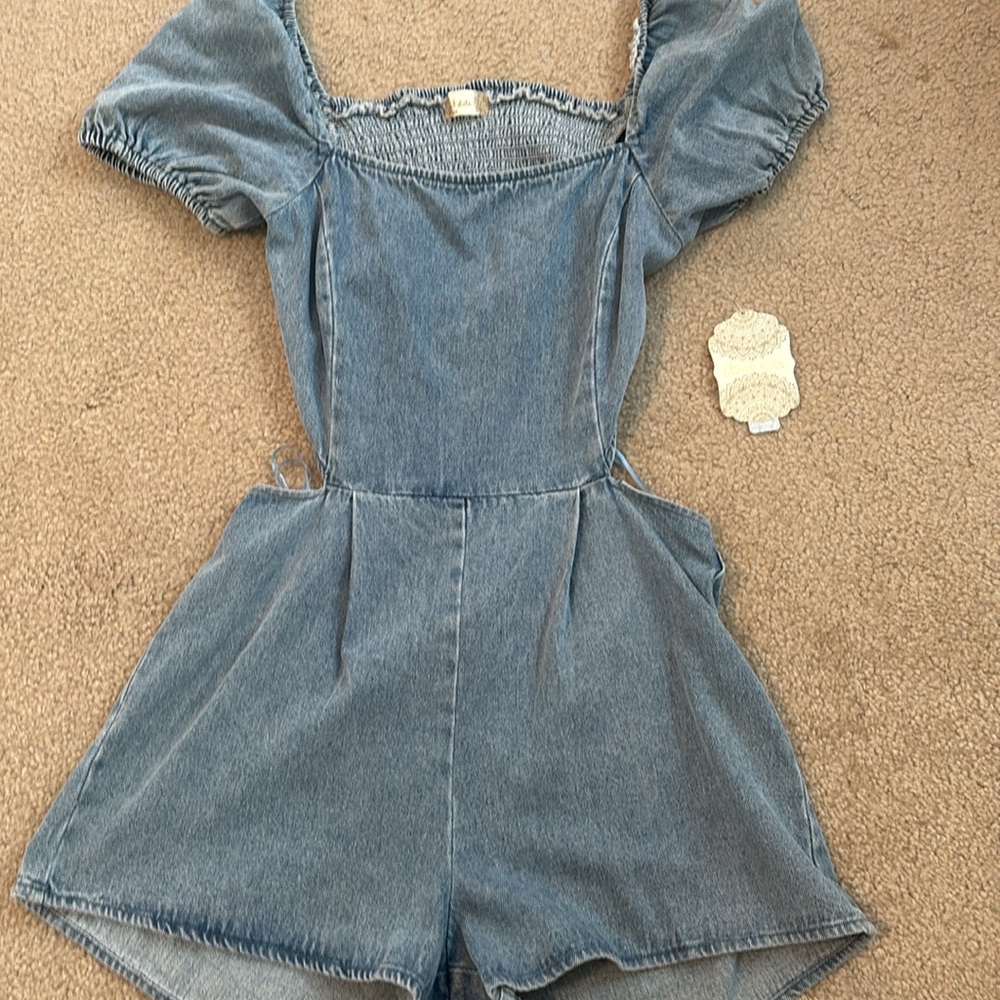 NWT Altard state denim romper - Picture 2 of 6